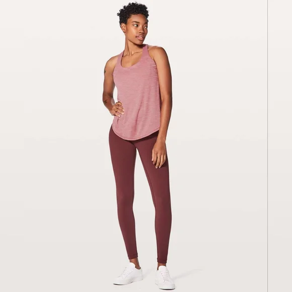 Lululemon Free To Be Serene Tank (2 In 1) Support For C/D Cup Heathered Quicksan - Picture 2 of 7